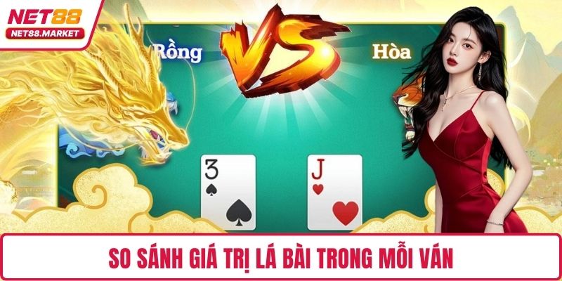 So sánh giá trị lá bài trong mỗi ván